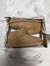 UGG Classic Ultra Mini Boots Chestnut Brown, Size UK 7