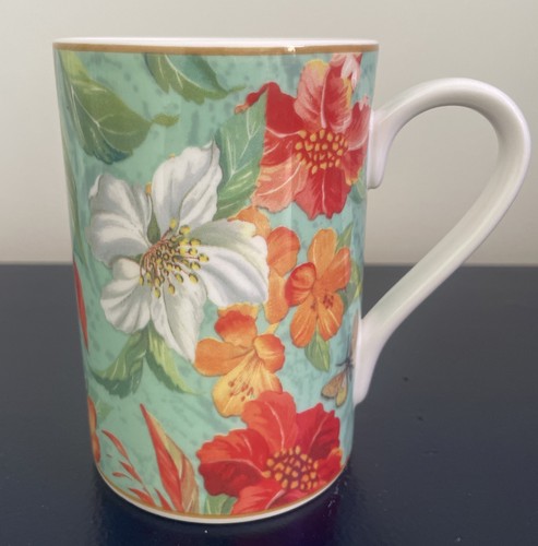 Spode maui turquoise hibiscus - turquoise,