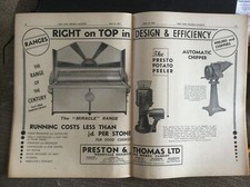 Preston & Thomas Ltd Cardiff Range Peeler And Chipper Advertisement 1935