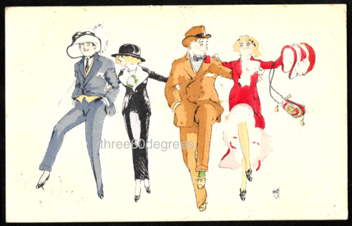 Early artist postcard - artist,