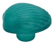 Cockle shell knobs 36mm aqua - cockle,