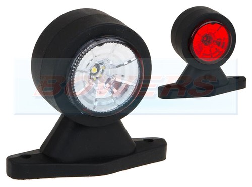 Led red white side end - red,