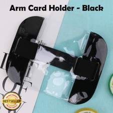 High Visibility Security Arm Band ID Badge Card Holder SIA Armband Black UK