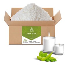 Soy Wax for Candle Making Auroh Candle Wax Flakes, 100% Soy Wax Natural Supplies