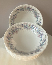 Wedgwood ANGELA Fluted Cereal  Bowls 15cm  Diameter Set of 6 Bone China