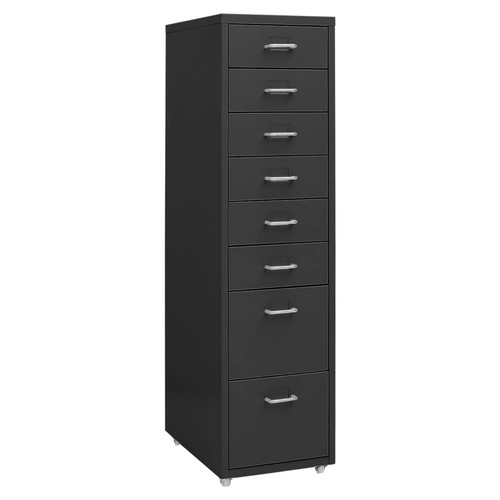 File cabinet anthracite metal - cabinet,