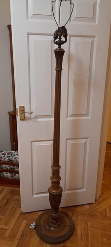 Vintage carved reeded oak - reeded,