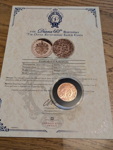 2021 gibraltar gold proof - gibraltar, two
