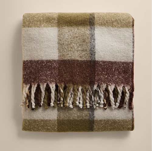 Home checked faux mohair - checked,
