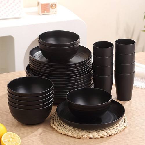 32pcs wheat straw dinnerware - 32pcs,