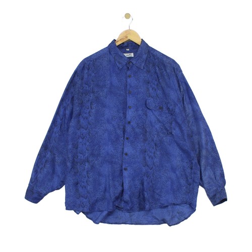 Vintage silk abstract shirt - abstract,