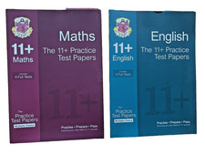 CGP 11+ Plus English & Maths Practice Test Papers 8 tests Unused