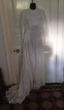 Vintage Ladies Wedding Dress, By QUAD Size 12, Edwardian~ Victorian Style.