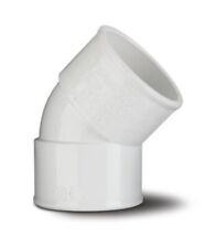 System 2000 MU313W 45° Obtuse Bend MuPVC White 50mm