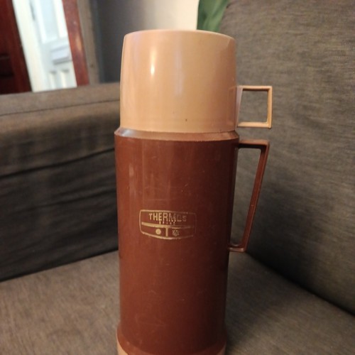 Thermos vintage vacuum flask - thermos,