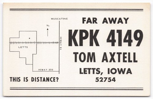 Vintage qsl card kpk - qsl,