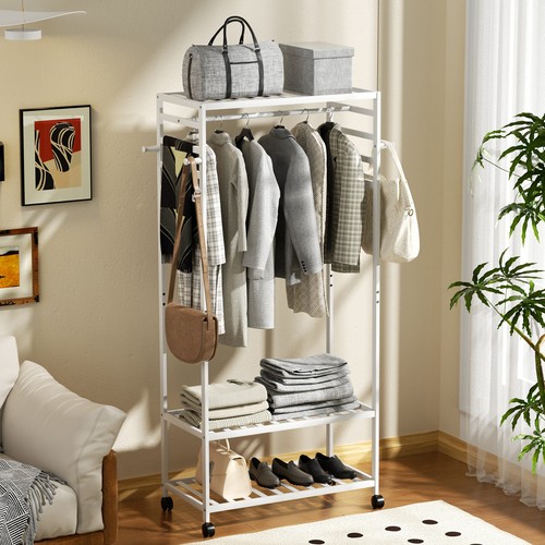 Heavy duty wooden clothes rail - duty,