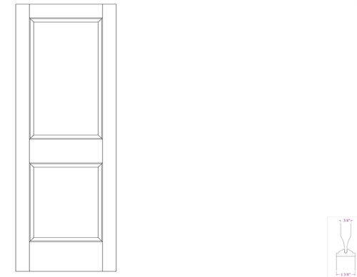 Mahogany panel raised - mahogany, 2