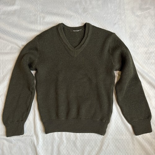 Danish army wool neck - army, v-neck