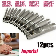 UK 12PC PRECISION HOLLOW PUNCH