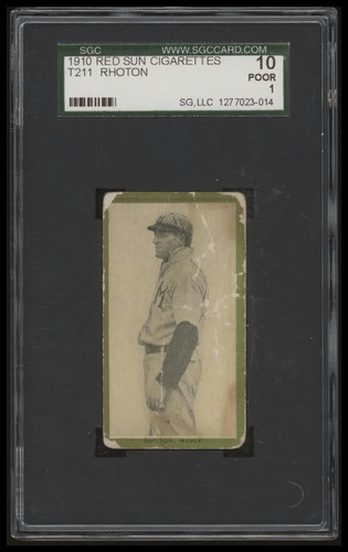 1910 t211 frank rhoton - t211, red