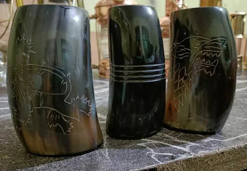 Wolf horn mug beer drinking - horn,