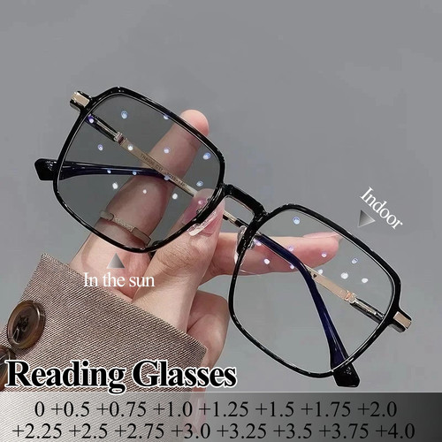 Square photochromic reading - square,