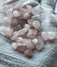 Drilled Rose Quartz ( 48Pcs) Small Chips.Unused.