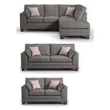 Hilliard Grey Corner Sofa 3 +