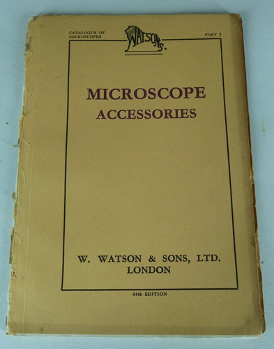 Watson sons ltd microscope - watson,