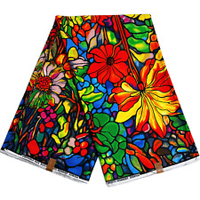African Fabric Floral Print