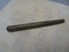 Antique Indian silver umbrella handle very intricate carving ,lovely original