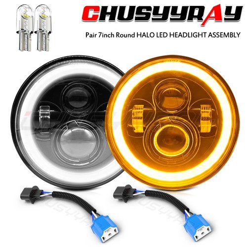 2pcs inch led drl headlights - 7,