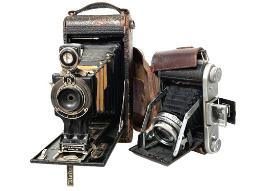 Folding bellows cameras - x2,