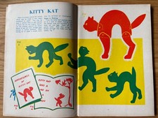 1952 ART AND CRAFT MAGAZINE January CHILD EDUCATION Cut Paper Patterns