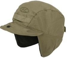 GENTS WATERPROOF WINDPROOF MOUNTAIN HAT OLIVE mens winter fleece inner hike cap