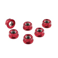 Rear Sprocket Nuts Red Probolt