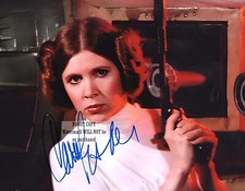 Carrie Fisher   Autographed Signed 8x10" Photo 4466