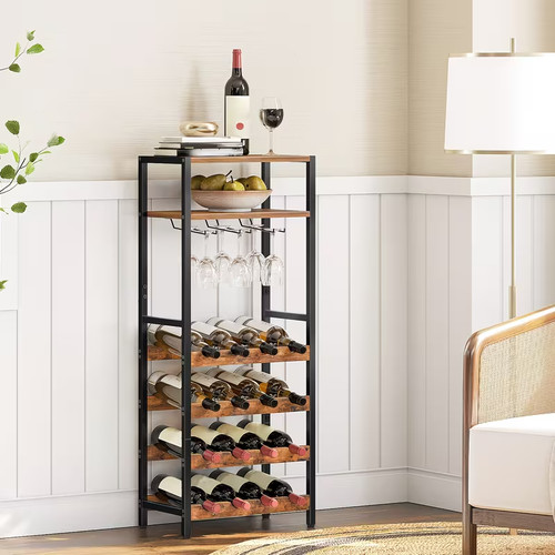 Rustic wine rack - wine, 16