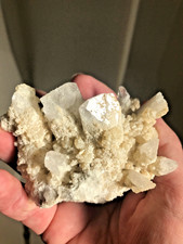 Danburite crystal "hedgehog", Calcite, Charcas, Mexico, great condition