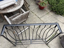 Juliet Balcony Railing Metal Width 46 Inches At Widest Point Depth 8 Height 37.