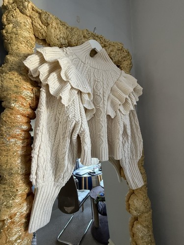 Zara cream cable knit jumper - knit,
