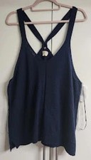 FatFace Navy Blue Harriet Knitted Halter Cami Top Size 18 BNWT 100% Cotton