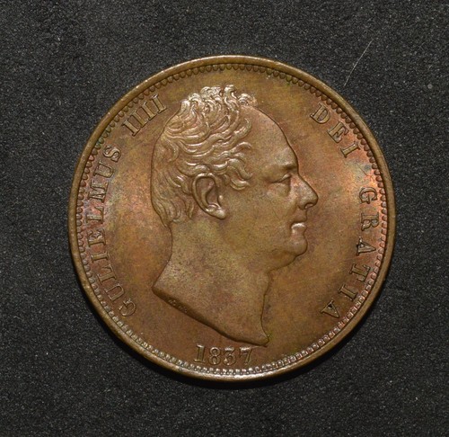 William iiii 1837 half - william, penny