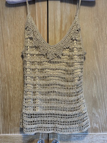Gold lurex crohet - style, twin