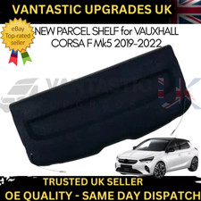 FOR VAUXHALL CORSA MK5 F 2019-ON, REAR PARCEL SHELF BOOT / LUGGAGE COVER BLACK