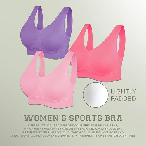 Seamless sports bra stretchy - sports,