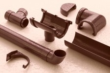 Brown Plastic Half Round