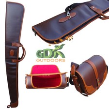 DARK BROWN & TAN PU & REAL