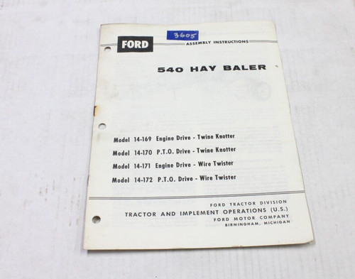 Assembly instructions for ford - for,